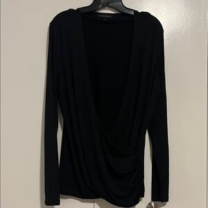 Banana Republic Black Draped Top